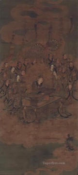 道教の天の神 呉道子 伝統的な中国語 Oil Paintings